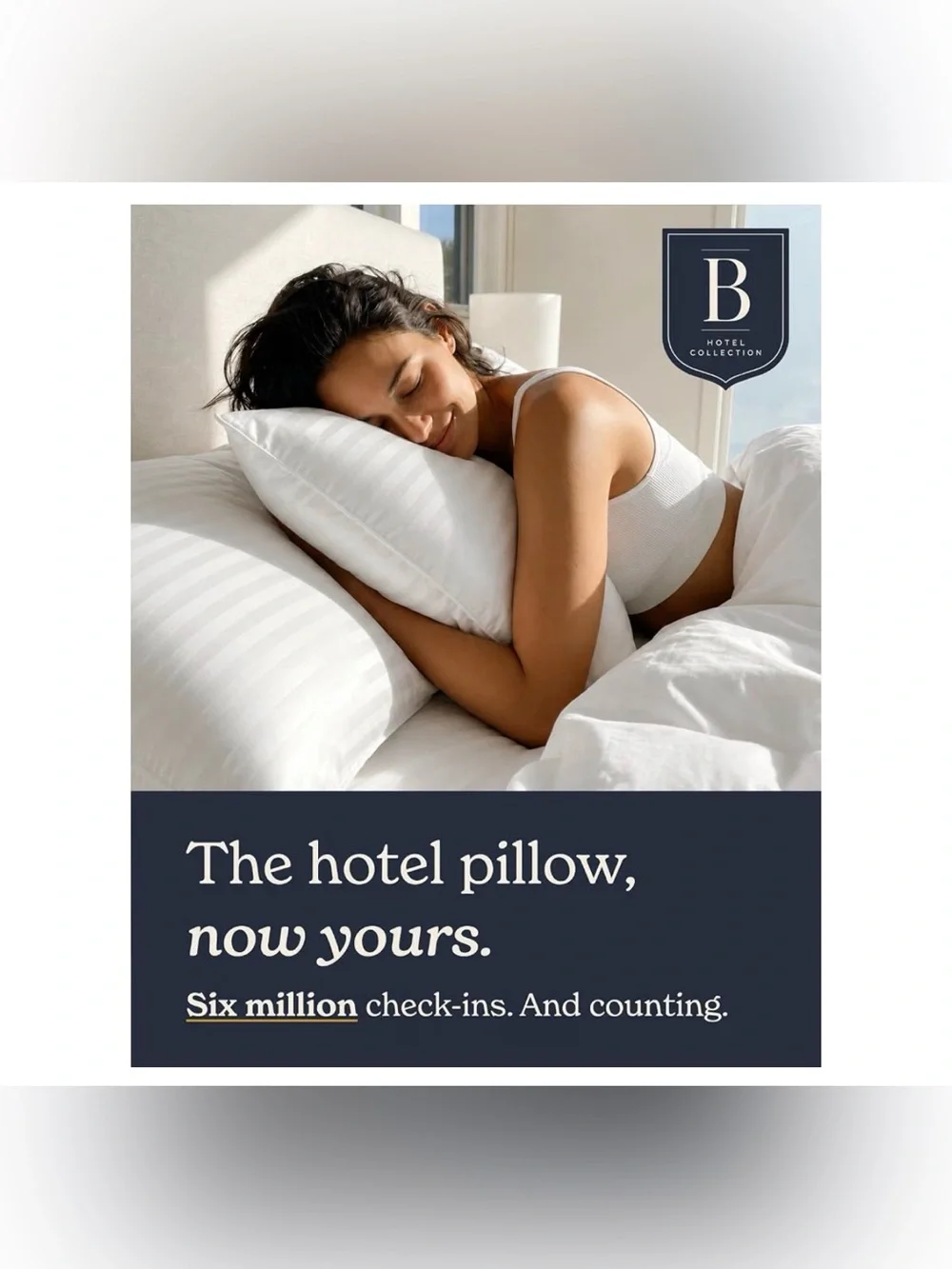 Beckham Hotel Collection Bed Pillows Standard/Queen Size Set of 2 - Original